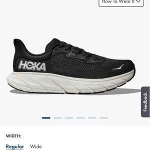 Hoka Arahu 7 Newish Black Running Shoes